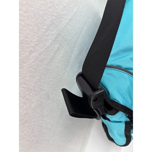 LL Bean Messenger Laptop Commuter Shoulder Bag Turquoise Padded Organizer - Picture 7 of 12